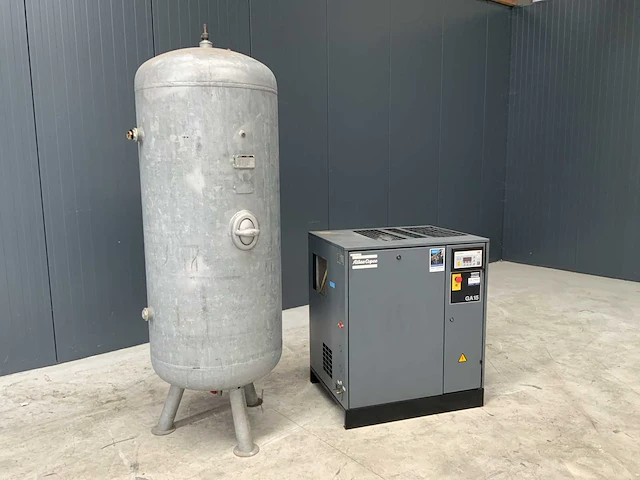 Atlas copco ga 15 ff luchtcompressor met buffertank - afbeelding 2 van  8