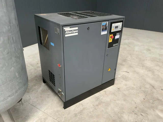 Atlas copco ga 15 ff luchtcompressor met buffertank - afbeelding 5 van  8