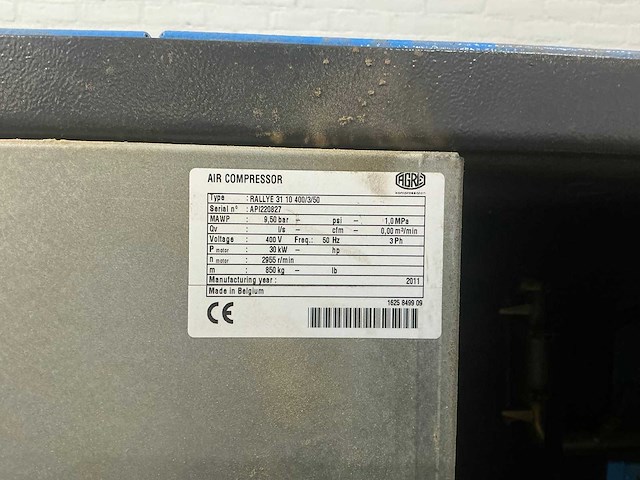 Atlas copco group - agre - rallye 31 10 400/3/50 - screw air compressors - 2011 - afbeelding 10 van  11