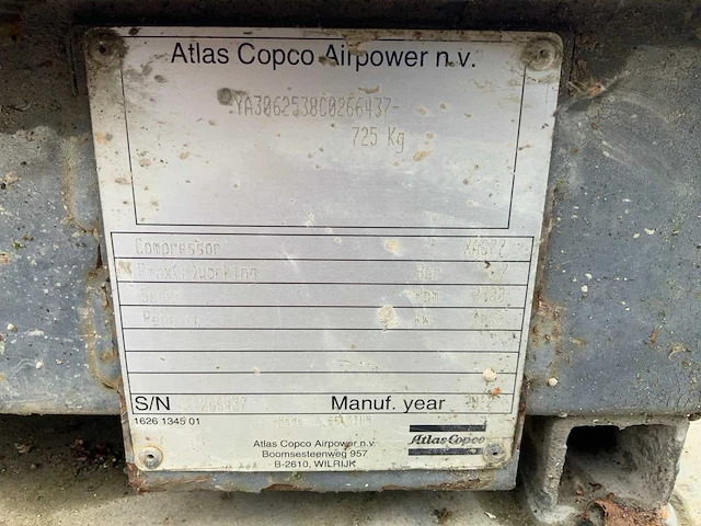 Atlas copco luchtcompressor - afbeelding 6 van  6