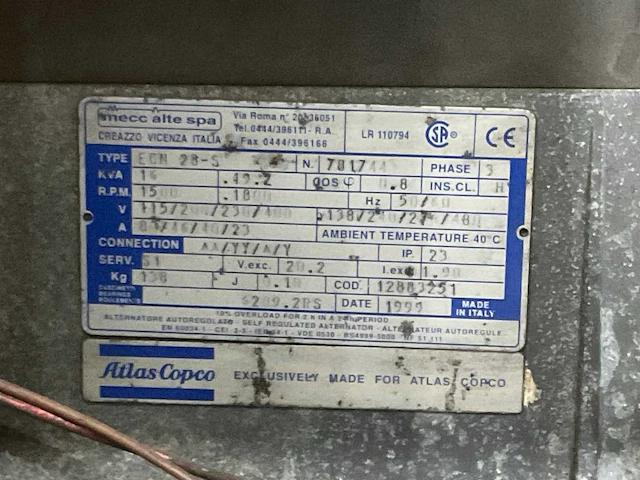 Atlas copco qas 14 generator - afbeelding 8 van  16