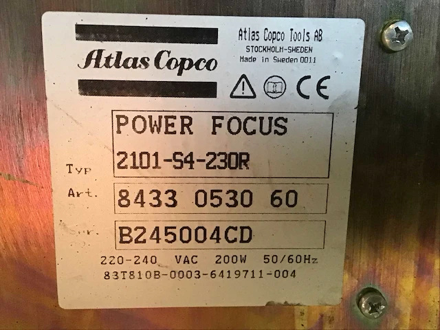 Atlas copco tensor s4 power focus elektrisch onderdeel (3x) - afbeelding 5 van  10