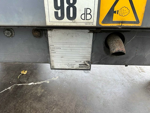Atlas copco xas 37kd mobiele luchtcompressor - afbeelding 4 van  12