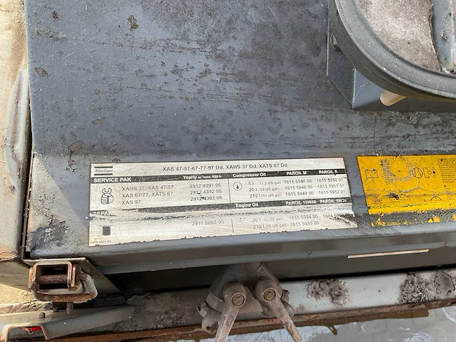 Atlas copco xas 67 mobiele luchtcompressor - afbeelding 14 van  14