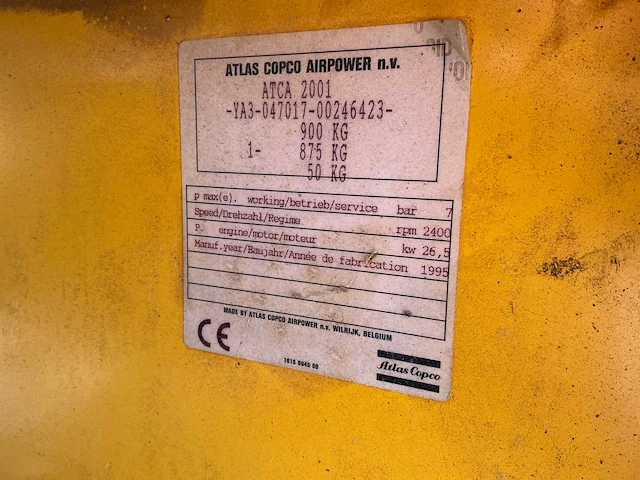 Atlas copco xas55 compressor aanhangwagen - afbeelding 2 van  24