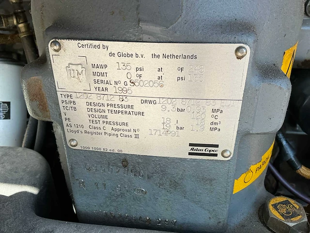 Atlas copco xas55 compressor aanhangwagen - afbeelding 8 van  24