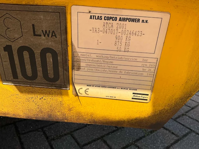 Atlas copco xas55 compressor aanhangwagen - afbeelding 15 van  24