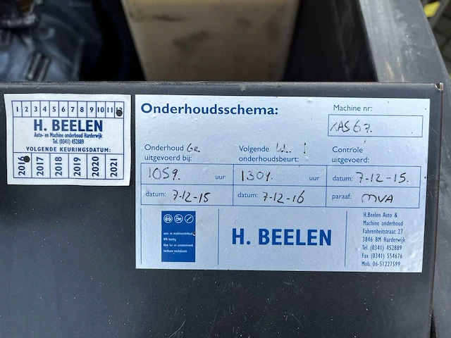 Atlas copco xas67 luchtcompressor - afbeelding 7 van  9