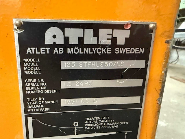Atlet - 1991 - 125 stfhl 250/ls - stapelaar - afbeelding 8 van  9