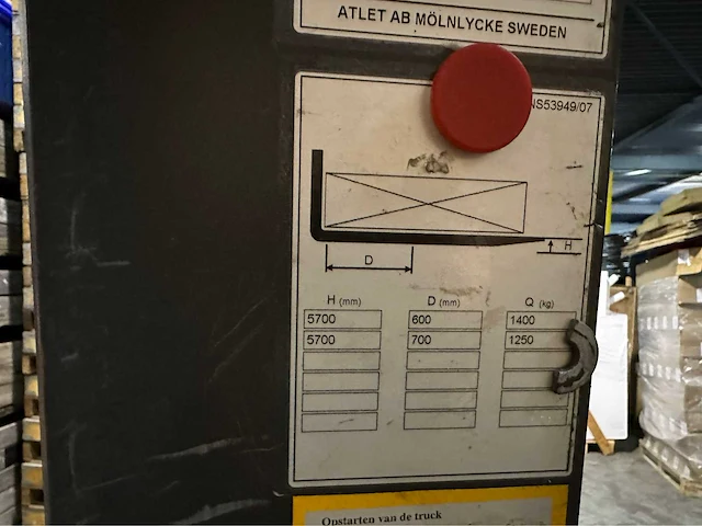 Atlet uns140 reach truck - afbeelding 4 van  12