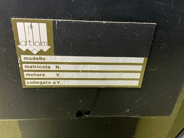 Atom se20/t20 stansmachine - afbeelding 6 van  6