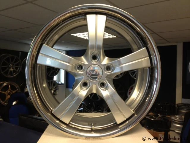 Atp forced 5 rvs aluminium velgenset - 5x112 7.5j et50 - afbeelding 1 van  1