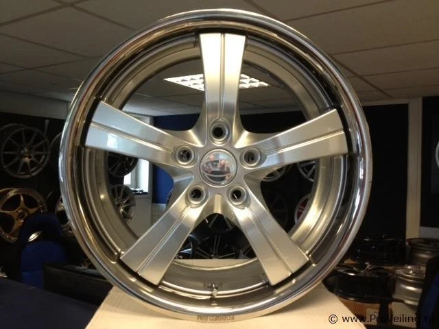 Atp forced 5 rvs aluminium velgenset - 5x112 7.5j et50 - afbeelding 1 van  1