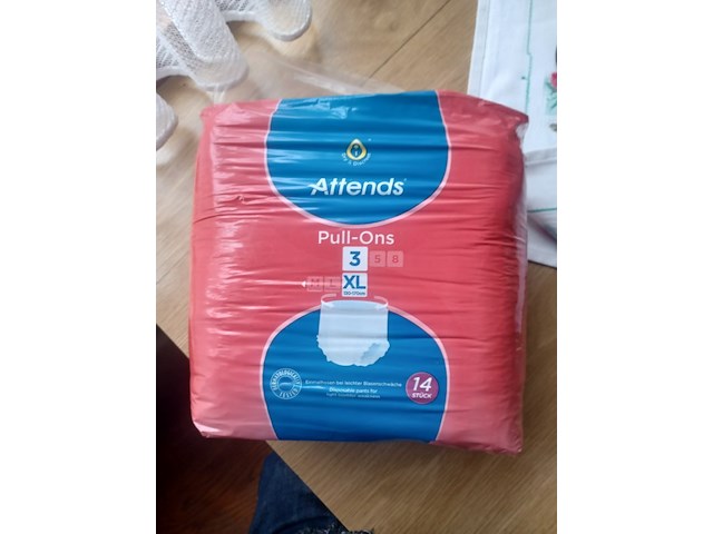 Attends 3x xl wegwerpbroekjes 14 pcs aantal 1 pak. - afbeelding 1 van  5