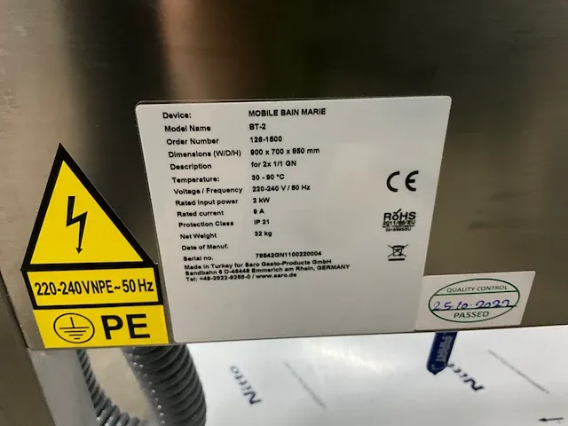 Au-bain-marie wagen - afbeelding 4 van  4