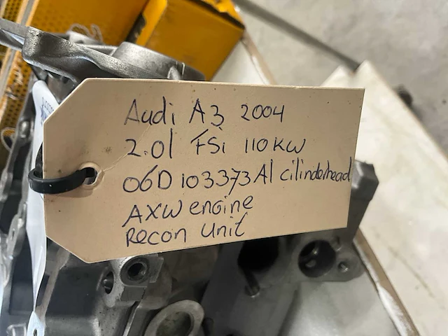Audi a3 2.0l fsi 110kw axw cilinderkop - afbeelding 5 van  5
