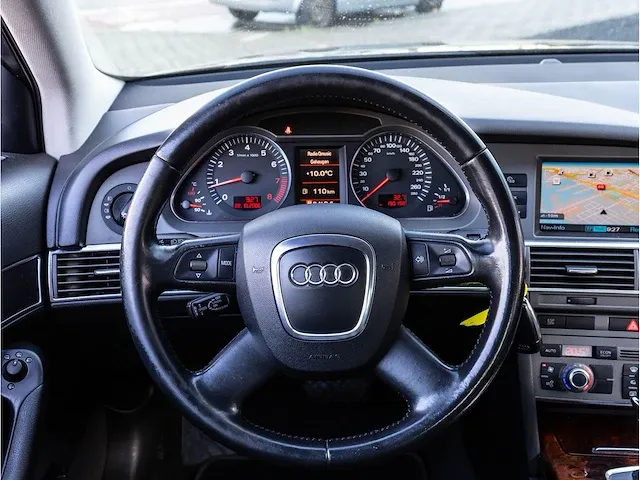 Audi a6 avant 3.2 fsi quattro 256pk automaat 2005 vol leer xenon navigatie parkeersensoren trekhaak, p-027-fr - afbeelding 8 van  25