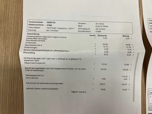 Audi e-tron 55 quattro advanced 95 kwh 360pk 2018 (origineel-nl), xh-729-d - afbeelding 65 van  71