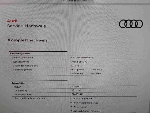 Audi e-tron sportback s quattro 95 kwh 370kw automaat 2022 - afbeelding 50 van  58