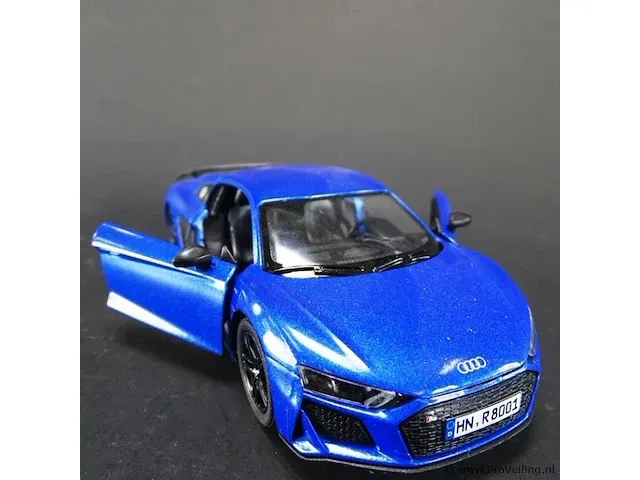 Audi r8 coupé blauw - afbeelding 4 van  5