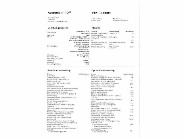 Audi rsq3 2.5 tfsi quattro automaat 400pk 2021 - afbeelding 32 van  35