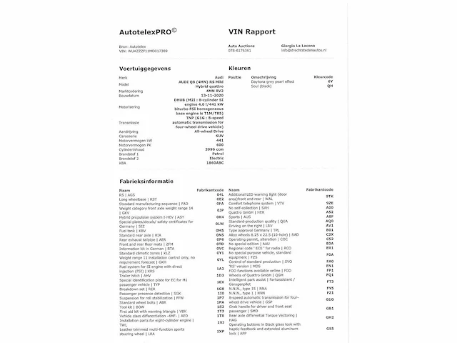 Audi rsq8 4.0 tfsi quattro 600pk automaat 2020 - afbeelding 43 van  54