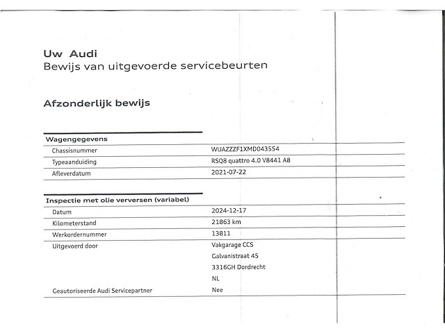 Audi rsq8 4.0 tfsi quattro urban full carbon automaat 740pk 2021, s-423-rs - afbeelding 42 van  58