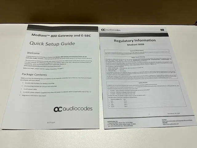 Audiocodes mediant 800b - gateway and e-sbc - afbeelding 8 van  12