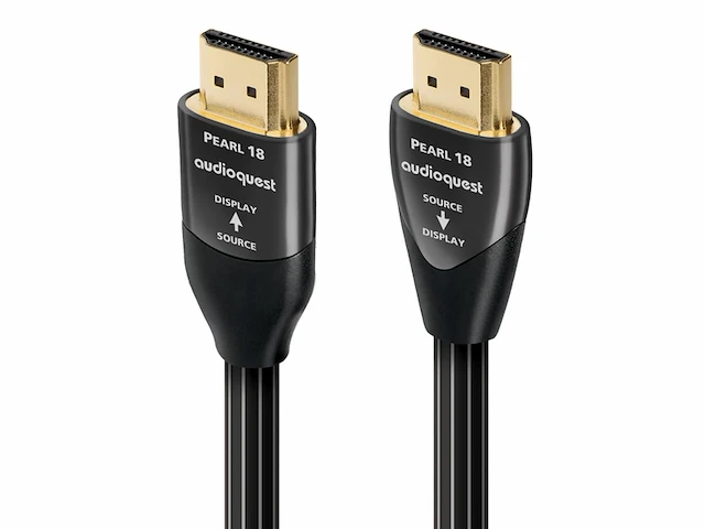 Audioquest pearl hdmi 2.0b kabel 10 meter zwart - afbeelding 1 van  2