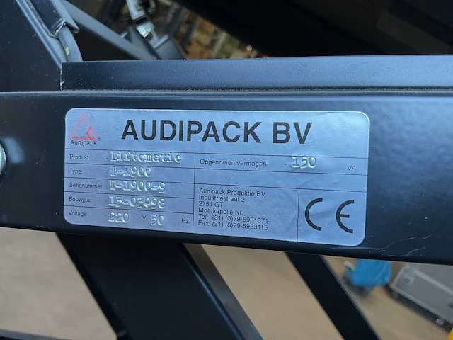 Audipack t-1900 projector lift in flightcase - afbeelding 4 van  4