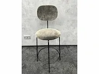 Audo copenhagen/ afteroom - barkruk 64cm velvet taupe - ongebruikt (4x) - afbeelding 2 van  9