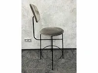 Audo copenhagen/ afteroom - barkruk 64cm velvet taupe - ongebruikt (4x) - afbeelding 3 van  9