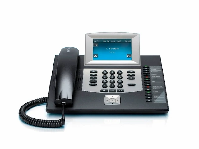 Auerswald comfortel 2600 telefoon met antwoordapparaat en luidspreker 109 cm (43 inch) kleurenscherm sd-kaartsleuf usb zwart - afbeelding 1 van  3