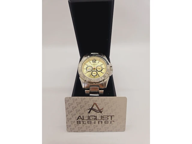 August steiner as8077ss herenhorloge inclusief doos - afbeelding 2 van  9