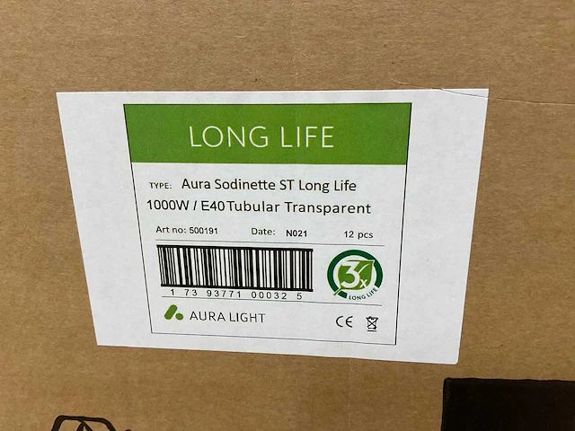 Aura light hogedruk natriumdamplamp st long life e40 1000w (36x) - afbeelding 2 van  10