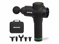Auronic massage gun sport en relax 6 opzetstukken 30 standen zwart - afbeelding 1 van  3