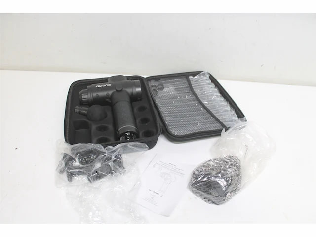 Auronic massage gun sport en relax 6 opzetstukken 30 standen zwart - afbeelding 3 van  3
