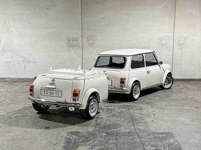Austin mini 1000 e magic 42pk 1988, td-30-yj + aanhanger - afbeelding 4 van  26