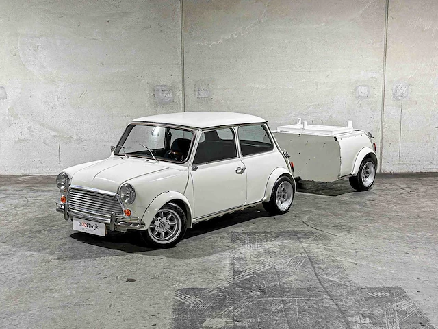 Austin mini 1000 e magic 42pk 1988, td-30-yj + aanhanger - afbeelding 21 van  26