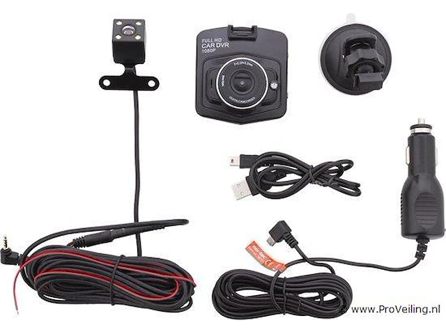Auto dual dashcam fullhd met geluid - afbeelding 3 van  5