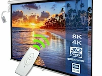 Automatisch beamerscherm hdtv, 8k, 4k, 3d 178 x 178cm - afbeelding 1 van  5