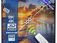 Automatisch beamerscherm hdtv, 8k, 4k, 3d 203 x 152cm - afbeelding 1 van  5