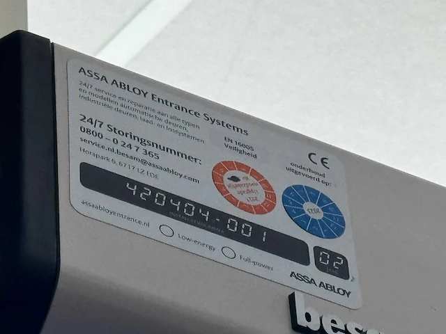 Automatische bedrijfsdeur - afbeelding 12 van  12