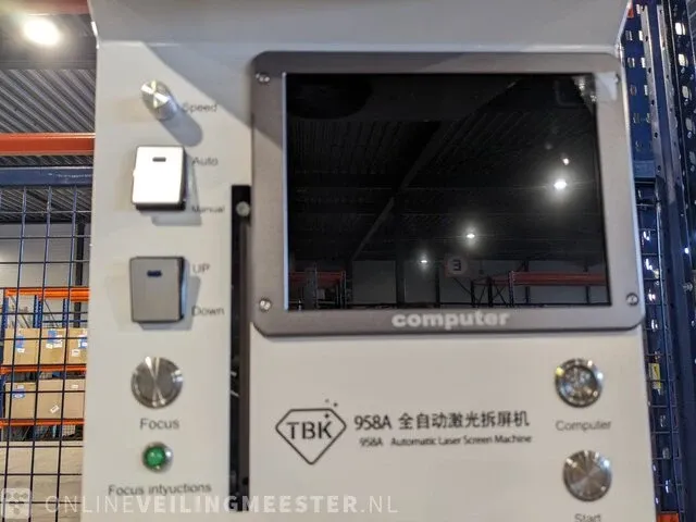 Automatische lasersnijmachine terug glasverwijderaar laser scheiden graveren tbk, 958a 220 volt, wit - afbeelding 7 van  8
