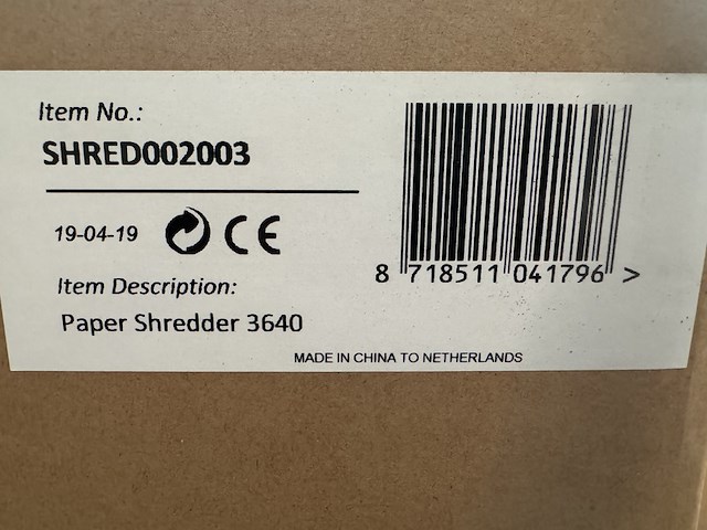 Automatische papierversnipperaar 53 liter sam creative, shred002003 - afbeelding 4 van  5