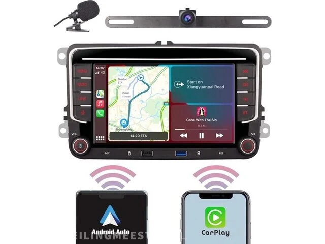 Autoradio - compatibel met vw - draadloze carplay en android auto yzkong - afbeelding 1 van  1