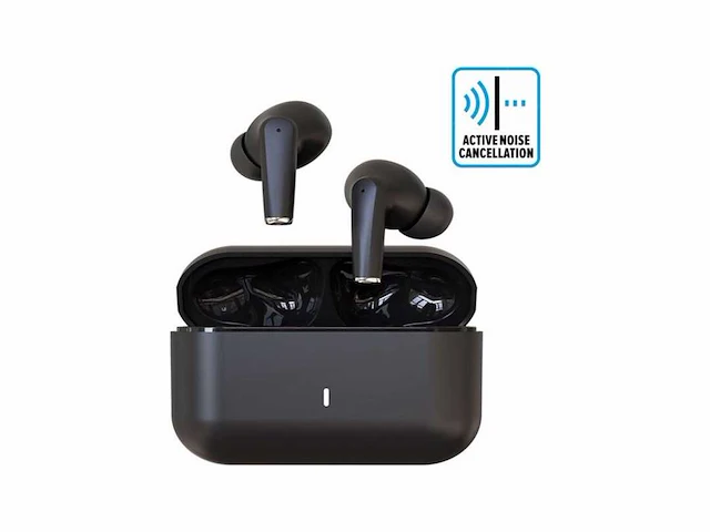 Av audio melody anc pro draadloze oordopjes - draadloos - bluetooth oortjes met noise cancelling - 31 uur batterijduur - comfortabele pasvorm - gaming low latency - zwart - afbeelding 1 van  2