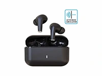 Av audio melody anc pro draadloze oordopjes - draadloos - bluetooth oortjes met noise cancelling - 31 uur batterijduur - comfortabele pasvorm - gaming low latency - zwart - afbeelding 1 van  2