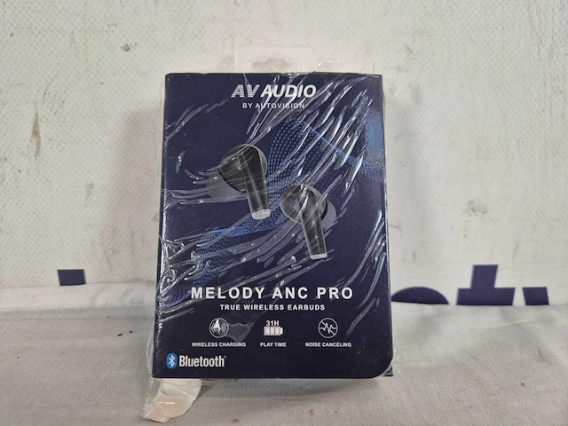 Av audio melody anc pro draadloze oordopjes - draadloos - bluetooth oortjes met noise cancelling - 31 uur batterijduur - comfortabele pasvorm - gaming low latency - zwart - afbeelding 2 van  2