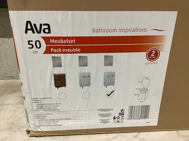 Ava 2 deuren badkamerkast - afbeelding 3 van  4